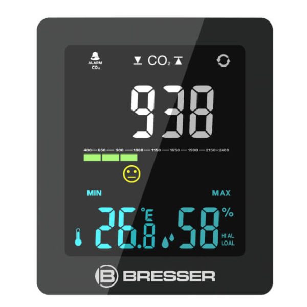 CO2 Meter Luchtkwaliteitmeter Bresser SMILE