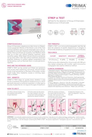 Streptokokken A test - zelftest Prima Lab