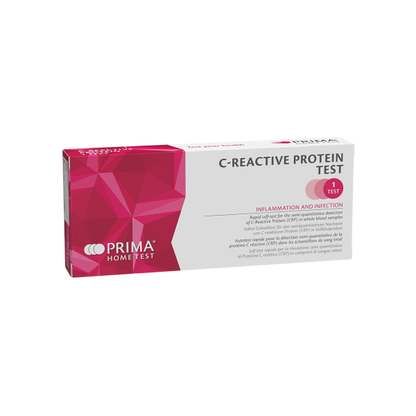 Prima Lab CRP test – zelftest op C-Reactive Proteine uit een druppel bloed - 1 testkit