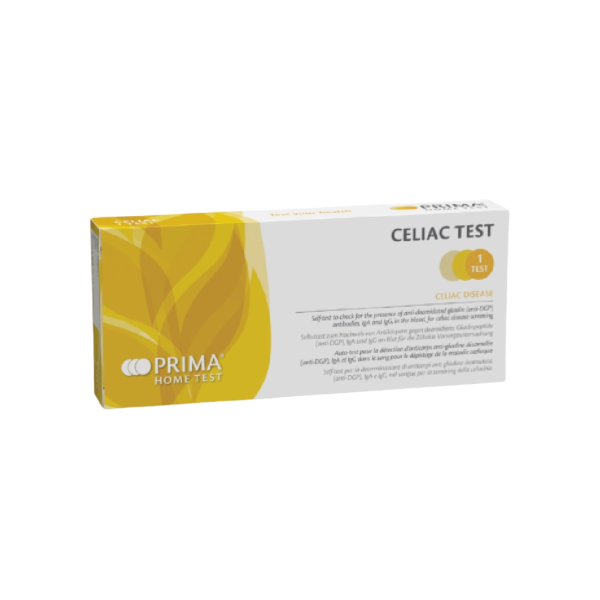 Prima Lab Celiac test – zelftest op gluten allergie – vingerprik test met CE - 1 testkit