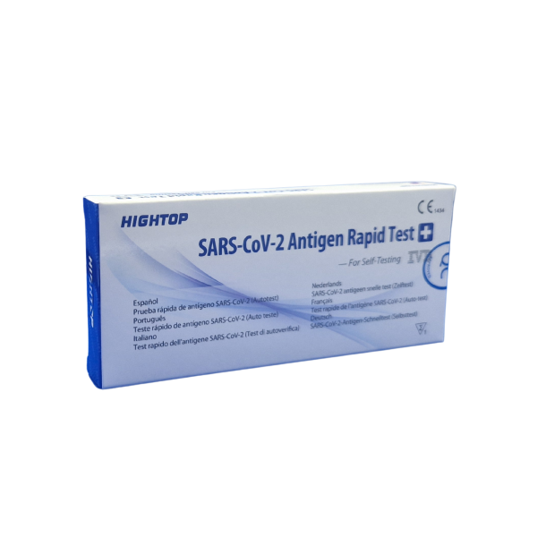 Hightop Covid-19 Antigen Rapid Test - CE1434 – zelftest met korte neuswab  - 1 testkit