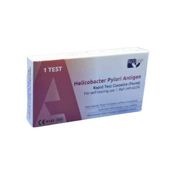 Alcoline Helicobacter Pylori antigeen test – zelftest op H. Pylori in ontlasting - 1 test kit